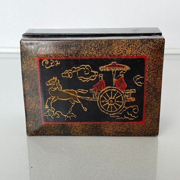 Lacquer Trinket Box - Picture 1 of 6